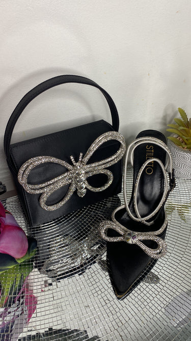 Butterfly Crystal Stone wedding party Shoe